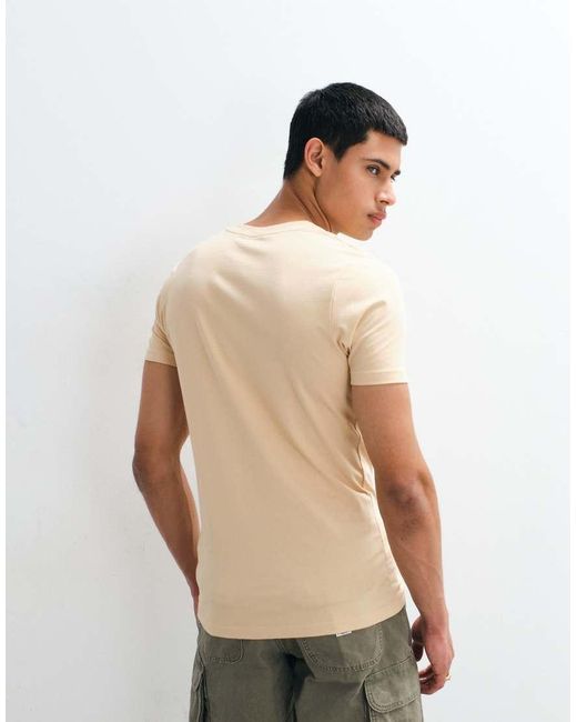 Jack & Jones Brown Muscle Fit T-shirt for men
