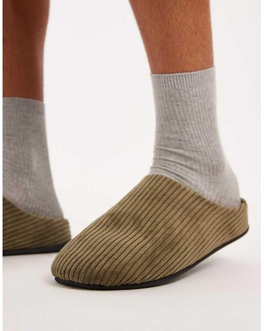 ASOS Green Mule Slippers for men