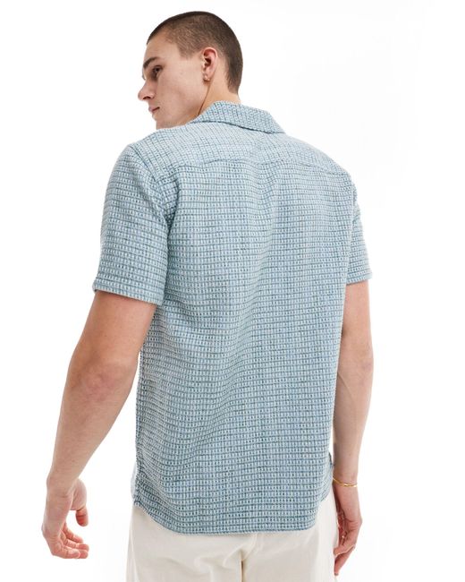 Hollister – kurzärmliges hemd aus webstoff in White für Herren