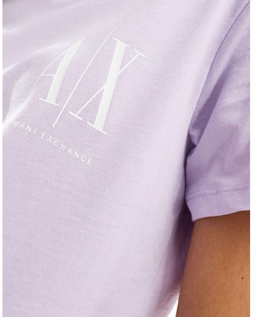 T-shirt classique - ciel Armani Exchange en coloris White