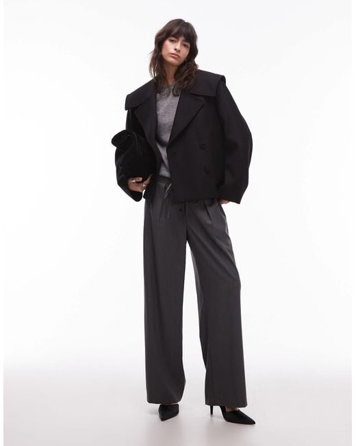 Manteau court avec poignets à lanières - marron & Other Stories en coloris Black