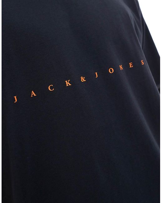 Jack & Jones Blue T-shirt With Front Logo for men
