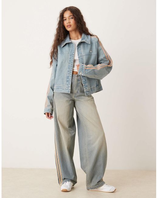 Adidas Originals Blue – premium essentials – jeansjacke