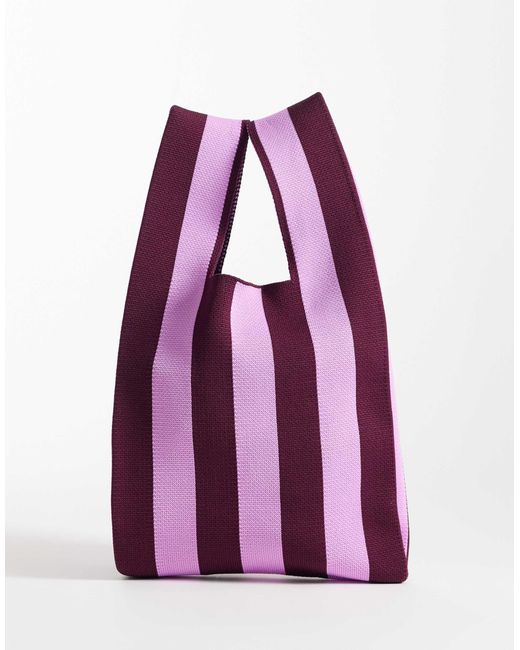 ASOS Purple Loop Through Clutch Bag