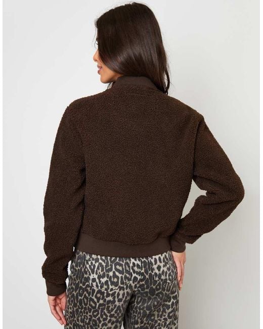 Threadbare Brown Borg Bomber Jacket