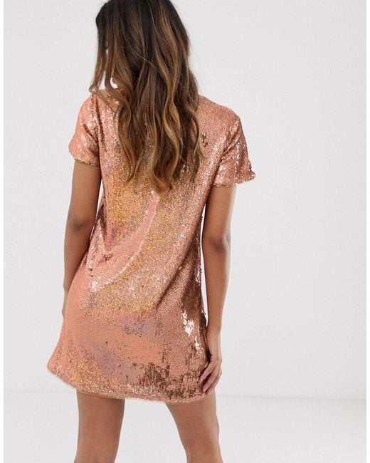 tfnc sequin shift dress
