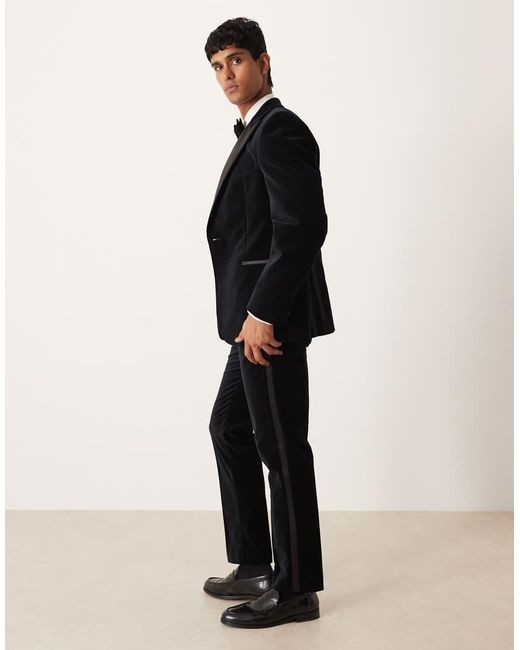 ASOS Black Slim Suit Tuxedo Pants for men
