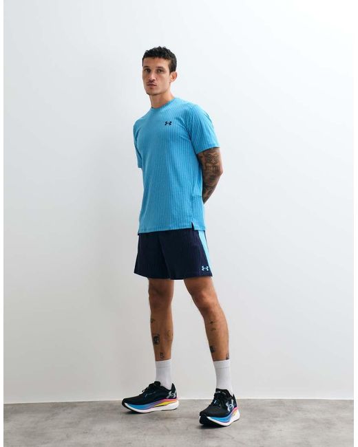 Under Armour Blue Tech Vent Jacquard T-shirt for men