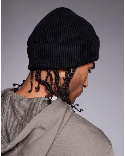 River Island – e fischermütze in Black für Herren