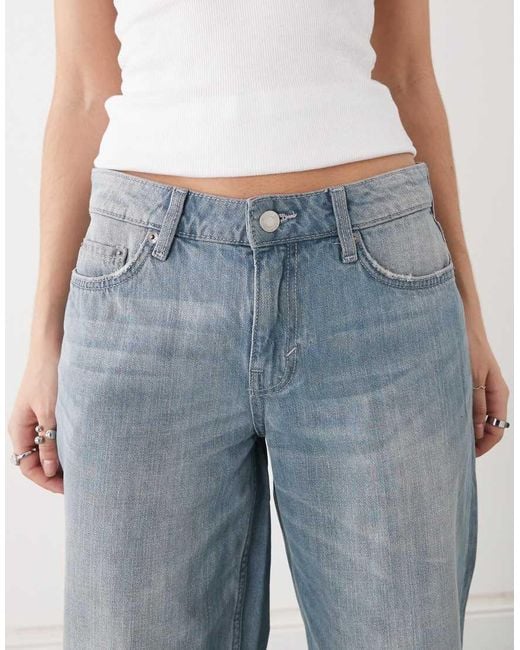 Weekday Blue Ample Low Loose Jeans