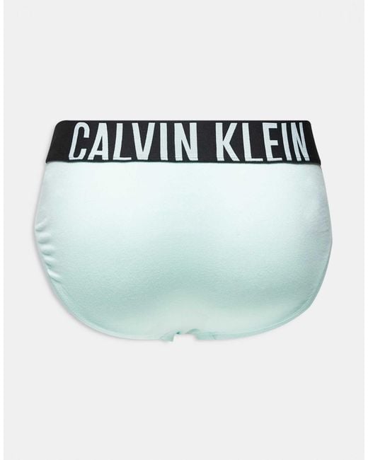 Calvin Klein – intense power – 3er-pack hüftslips aus baumwolle in Black für Herren