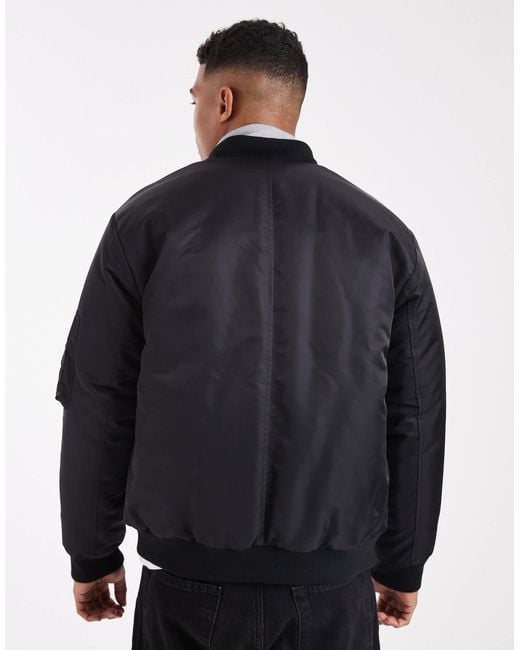 ASOS Blue Ma1 Bomber Jacket for men