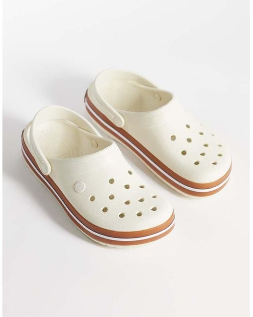 CROCSTM White Crocband Clogs