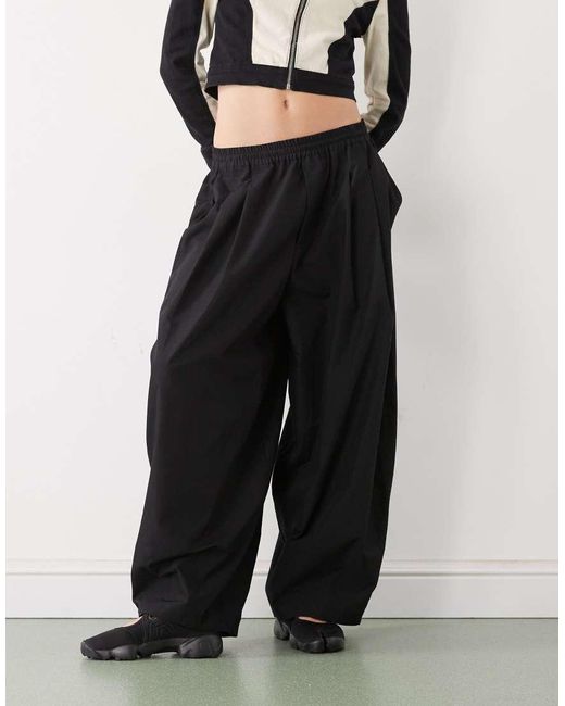 Collusion Black Balloon Leg Trouser