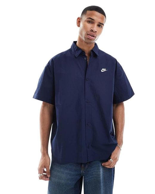 Nike Blue Club Woven Shirt for men