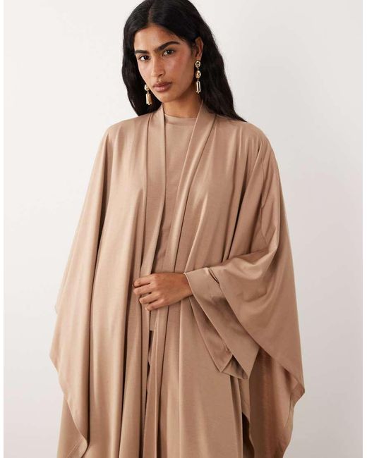 Abaya Iyal de color Natural