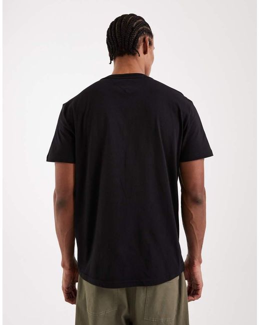 Tommy Hilfiger Black Ombre Large Logo T-Shirt for men