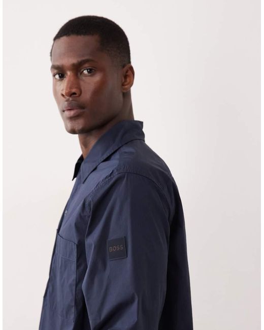 Boss Blue Hugo Boss Longsleeve Button Up Shirt for men