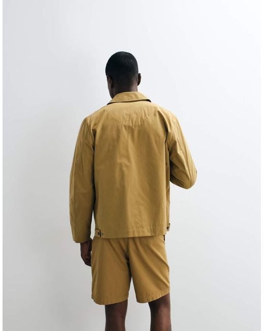 Barbour White Sherburn Cargo Shorts for men
