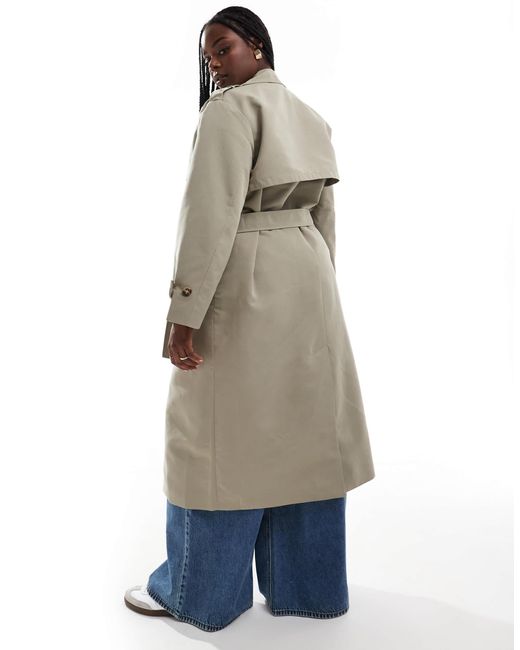 Vero Moda Blue – longline-trenchcoat