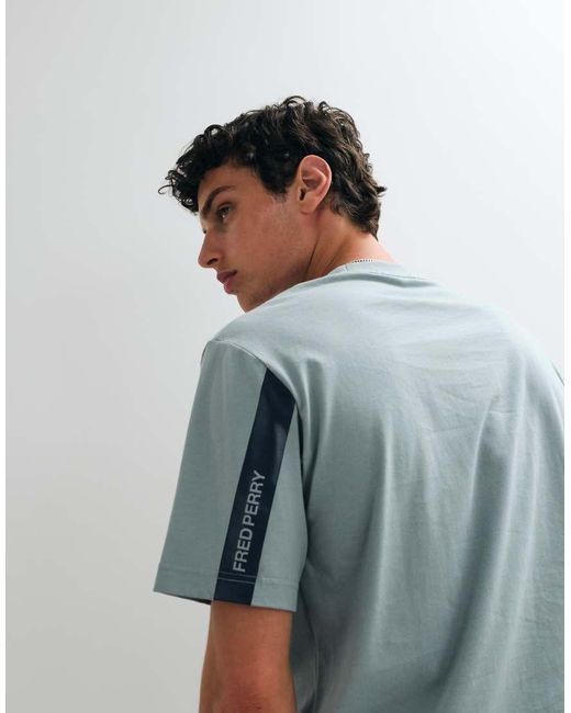 Fred Perry Blue Tape Print T-Shirt for men