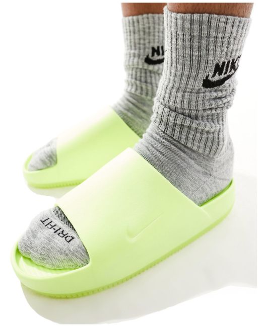 Nike – calm – slider in Green für Herren