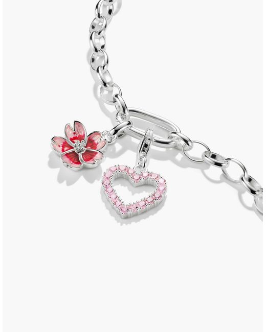 Pendentif charm fleur Thomas Sabo en coloris White