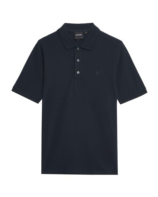 Lyle & Scott Blue Ss Polo Shirts Superfine Polo Shirt for men