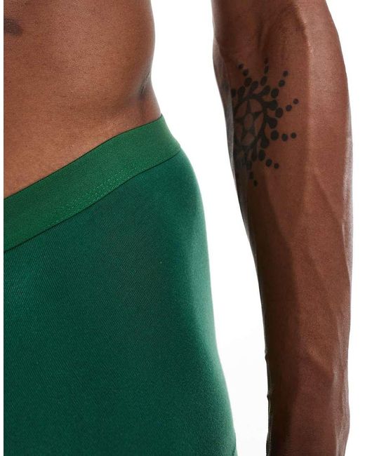 ASOS Green Trunks With Christmas Bulldog for men