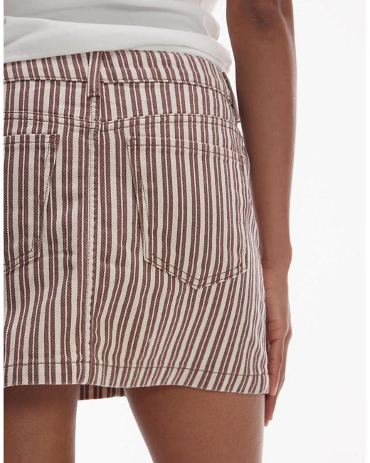 TOPSHOP Multicolor Denim Pelmet Mini Skirt