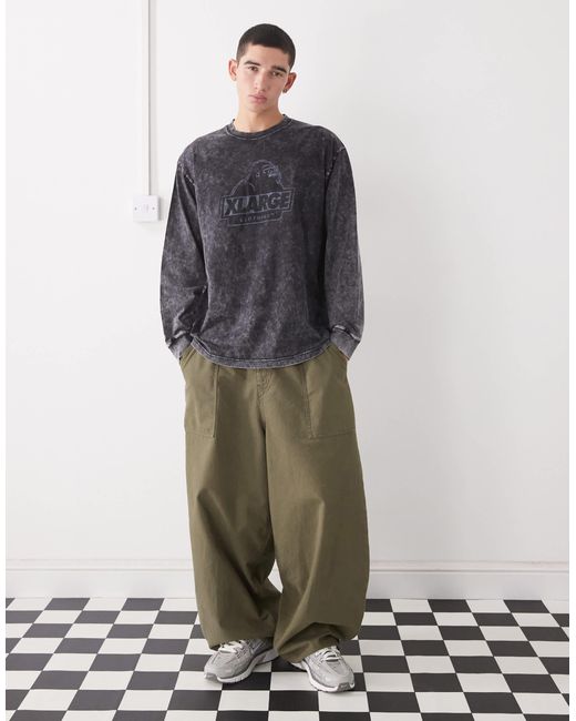 Xlarge – langärmliges t-shirt in Gray für Herren