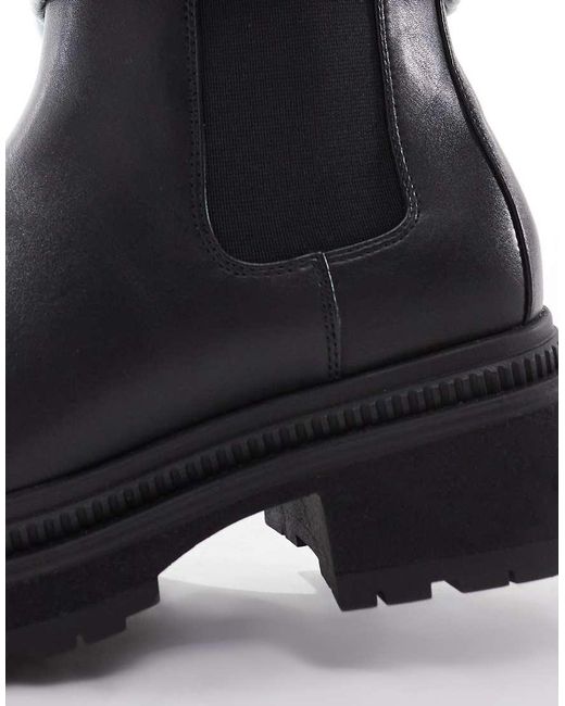 London Rebel Blue Emma Chunky Chelsea Boots
