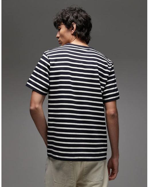 Camiseta A Rayas Azules Y Blancas Extragrande De Tejido Grueso De ARKET de hombre de color Multicolor