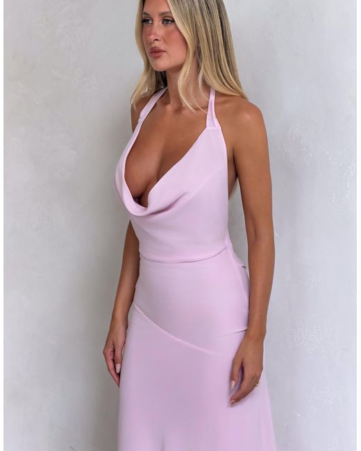 tiger mist pink maxi dress AMARAN DRESS