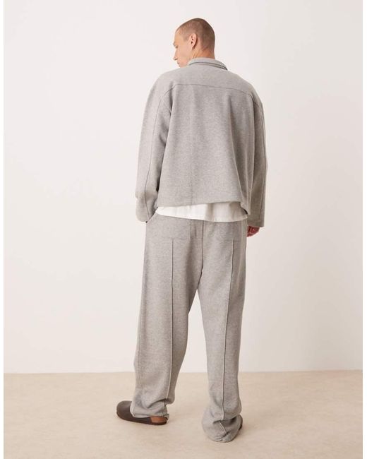 Joggers De Vestir Gris Jaspeado De Pernera Ancha De (Parte De Un Conjunto) ASOS de hombre de color Natural