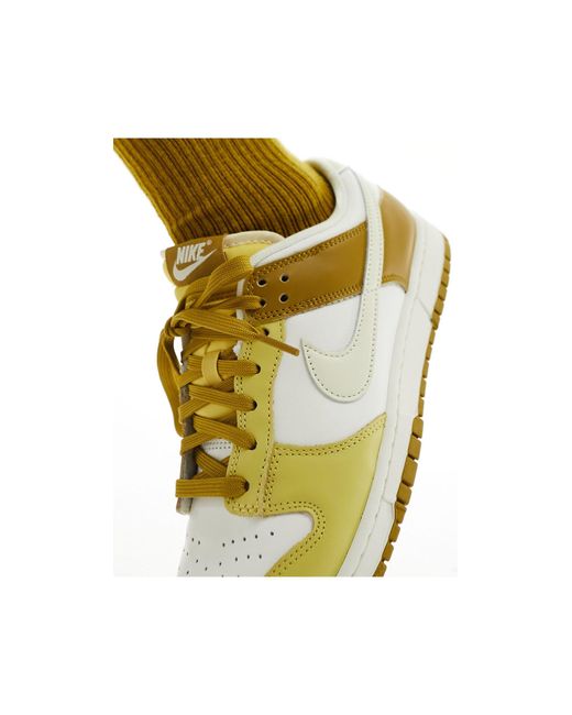 Nike – dunk low retro – sneaker in Yellow für Herren