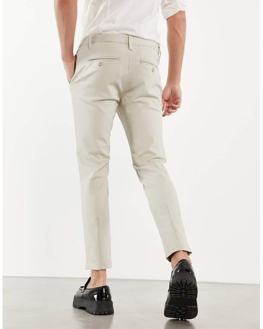 Only & Sons Natural Slim Fit Tapered Trousers for men