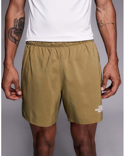 The North Face Gray Lightbright 2in1 5" Shorts for men