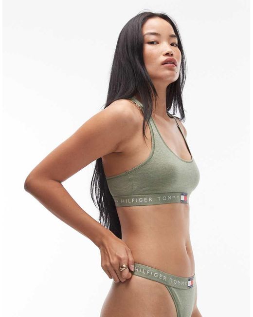 Tommy Hilfiger Green Heritage Racerback Bralette