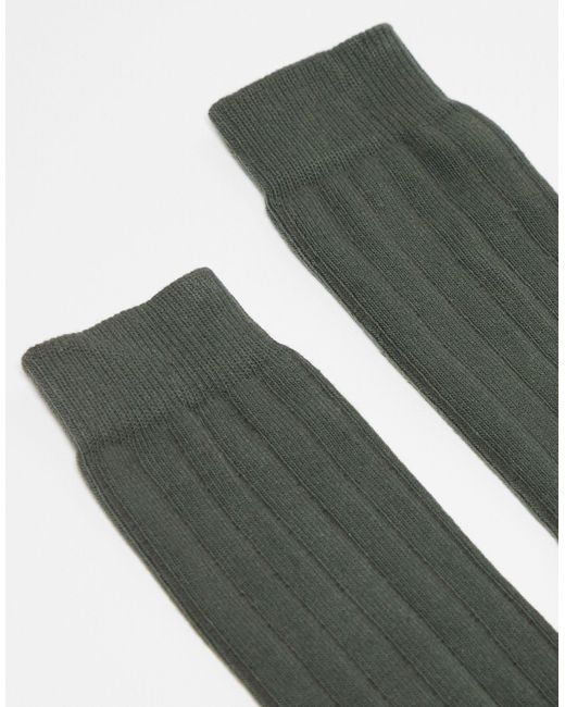 ASOS Gray Rib Sock for men