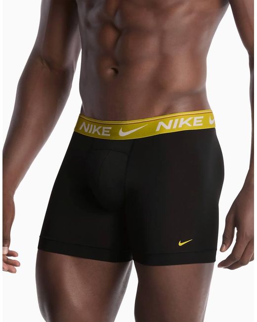 Nike Blue Ultra Comfort 3 Pack Boxer Briefs for men