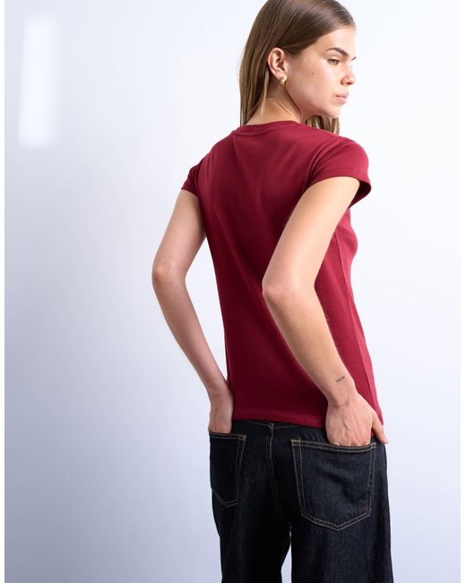 TOPSHOP Red Everyday Tee