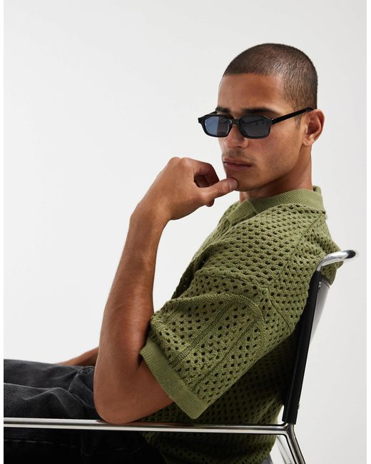 ASOS – oversize-strickpullover in Green für Herren
