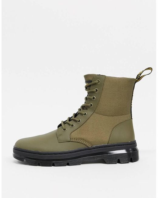 Dr. Martens Green Combs Tech Boots for men