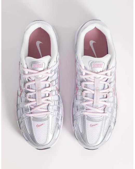 Nike White P-6000 Unisex Trainers