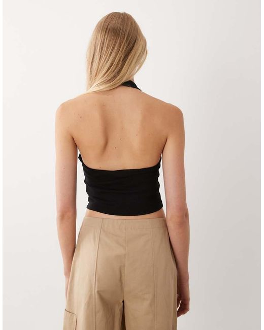 New Look Black Halter Neck Singlet