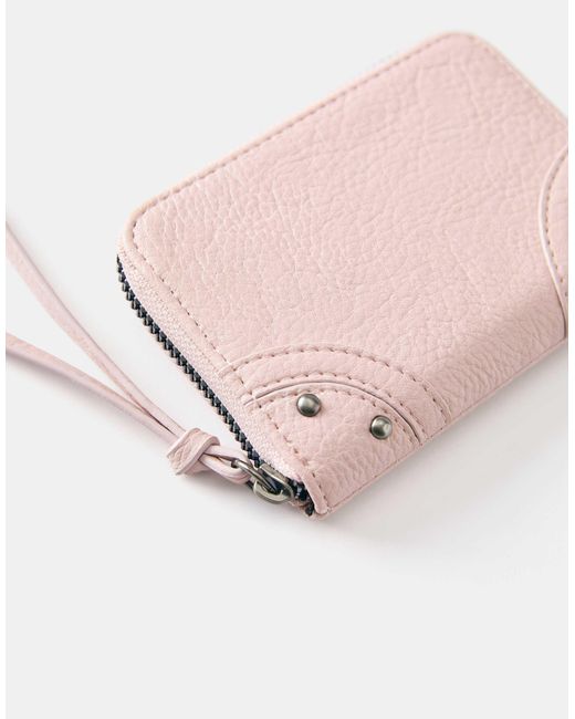 Pull&Bear Pink Geldbörse mit nieten