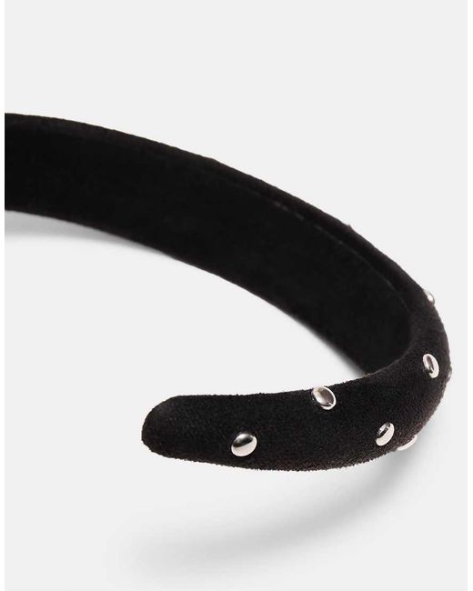 Stradivarius Black Studded Volume Headband