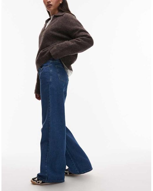 Dickies Blue Baggy Wide Leg Jeans