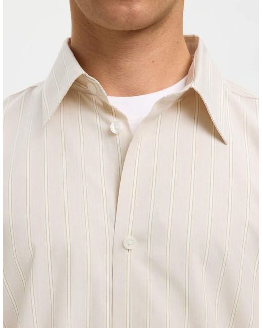 SELECTED White Long Sleeved Shirt for men